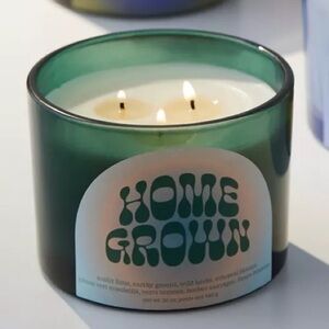 Urban Outfitters UO Mood 12 oz Candle - Home Grown Herbal 3-Wick Glass Candle